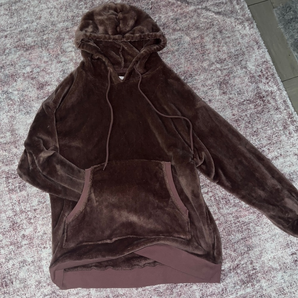Warm-Pink Fluffy Swatshirt